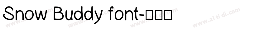 Snow Buddy font字体转换